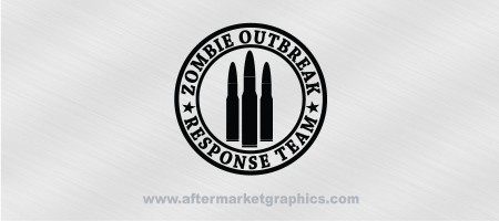 Zombie Outbreak Response Team Rifle Rounds Decal